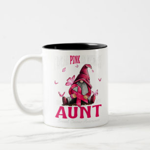 Caneca De Café Em Dois Tons Eu Visto Rosa Na Memória Da Minha Tia Cancer De M