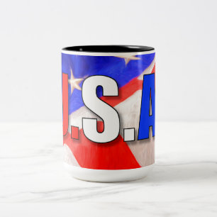 CANECA DE CAFÉ EM DOIS TONS EUA