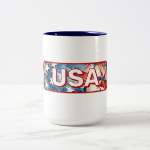 CANECA DE CAFÉ EM DOIS TONS EUA