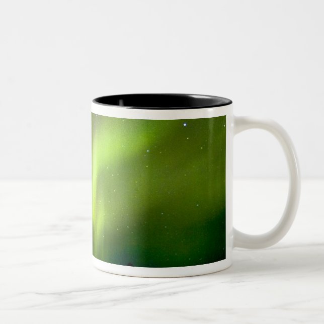 Caneca De Café Em Dois Tons EUA, Alasca, Chena Hot Springs. Aurora 3 (Direita)