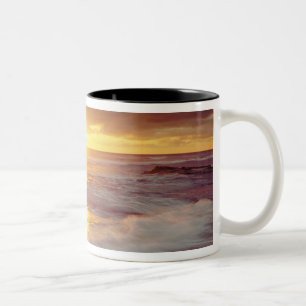 Caneca De Café Em Dois Tons EUA, Califórnia, San Diego. Praia Sunset Cliffs