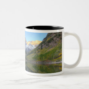 Caneca De Café Em Dois Tons EUA, Colorado, Maroon Bells-Snowmass