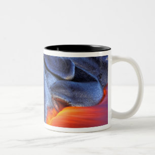 Caneca De Café Em Dois Tons EUA, Havaí, Big Island, Kilauea, Parque Nacional d
