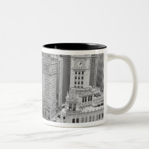 Caneca De Café Em Dois Tons EUA, IL, Chicago, Loop do Hotel