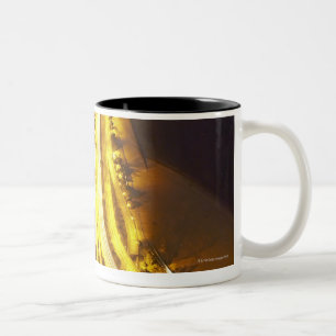 Caneca De Café Em Dois Tons EUA, Illinois, vista aérea de Chicago no