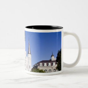 Caneca De Café Em Dois Tons EUA, Louisiana, Nova Orleans. French Quarter,