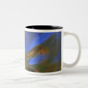 Caneca De Café Em Dois Tons EUA, Michigan, Upper Peninsula, folha de bétula em