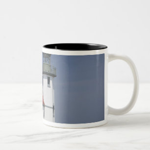 Caneca De Café Em Dois Tons EUA, Washington, Seattle, Farol Alki Point, 2