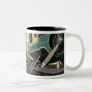 Caneca De Café Em Dois Tons EUA, Washington, Seattle, Hidroaviões atracados em