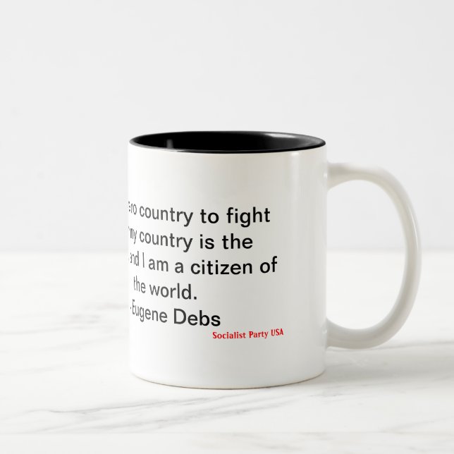 Caneca De Café Em Dois Tons Eugene Debs (Direita)