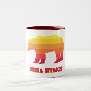 Caneca De Café Em Dois Tons Eureka Primaveras Arkansas Rainbow Bear