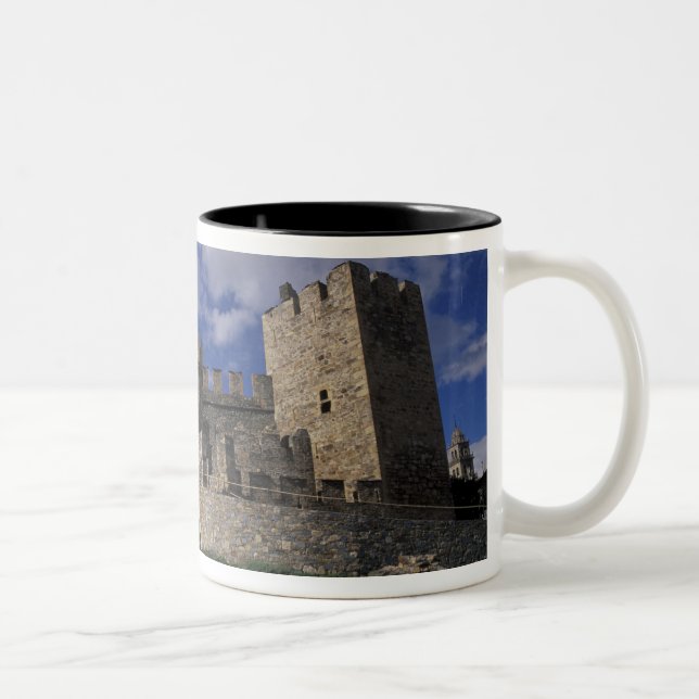 Caneca De Café Em Dois Tons Europa, Espanha, Ponferrada, Leon. Templário (Direita)