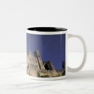 Caneca De Café Em Dois Tons Europa, França, Languedoque; Aude; Carcassonne,