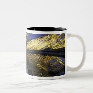 Caneca De Café Em Dois Tons Europa, França, Paris, Torre Eiffel, noite 2