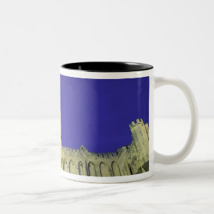 Caneca De Café Em Dois Tons Europa, França, Provença, Avignon. Palais