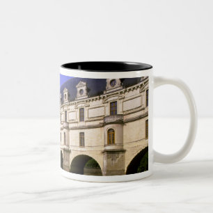 Caneca De Café Em Dois Tons Europa, França, Vale do Loire. Castelo