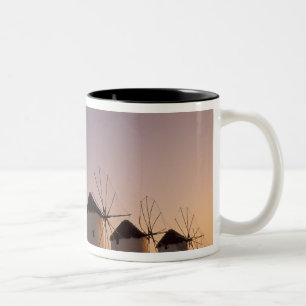 Caneca De Café Em Dois Tons Europa, Grécia, Ilhas Cíclades, Mykonos,