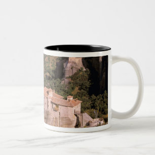 Caneca De Café Em Dois Tons Europa, Grécia, Tessália, Meteora, Kastraki.