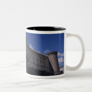 Caneca De Café Em Dois Tons Europa, Itália, Nápoles, Castel Nuovo