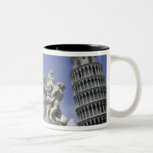 Caneca De Café Em Dois Tons Europa, Itália, Pisa, Torre de Pisa