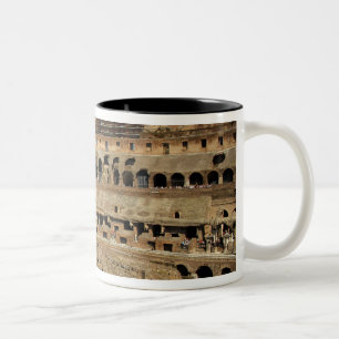 Caneca De Café Em Dois Tons Europa, Itália, Roma. O Colosseum (também conhec