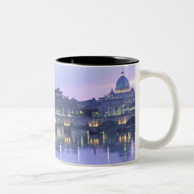 Caneca De Café Em Dois Tons Europa, Itália, Roma, O Vaticano. Rua. Peter's (Direita)