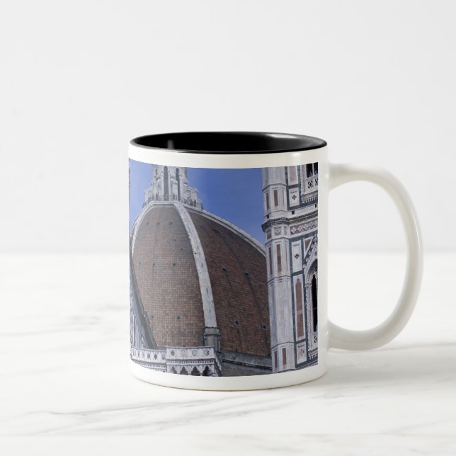 Caneca De Café Em Dois Tons Europa, Itália, Toscana, Florença. Piazza del 2 (Direita)