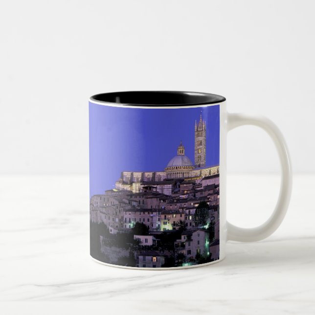 Caneca De Café Em Dois Tons Europa, Itália, Toscana, Siena. 13 C. Duomo e (Direita)