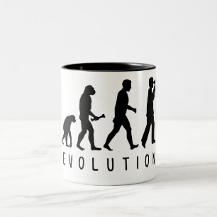 Caneca De Café Em Dois Tons Evolução: Birder