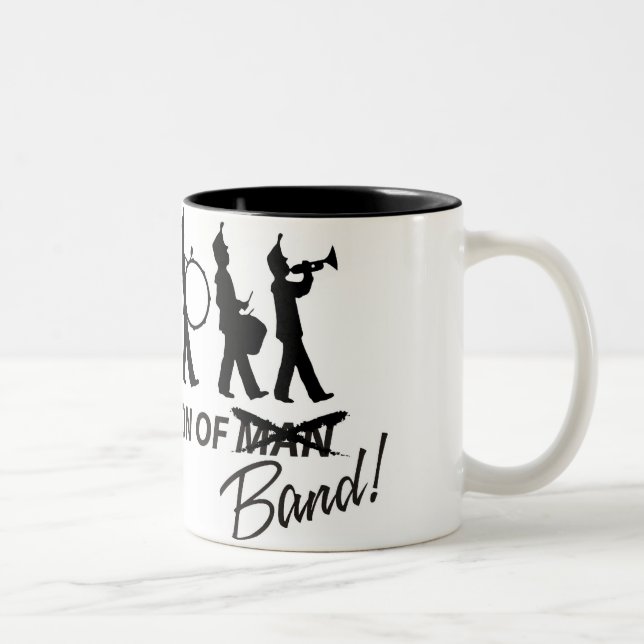 Caneca De Café Em Dois Tons Evolução da banda (Direita)
