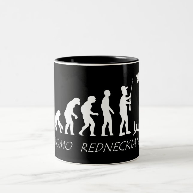 Caneca De Café Em Dois Tons Evolução do campónio (Centro)