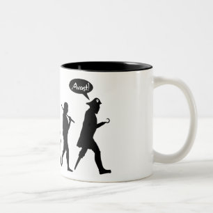 Caneca De Café Em Dois Tons Evolução Drinkware do pirata
