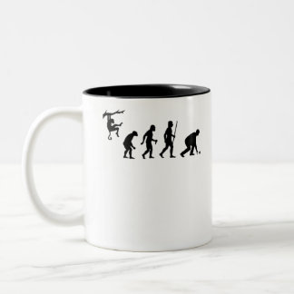 Caneca De Café Em Dois Tons Evolution of Lawn Bowls