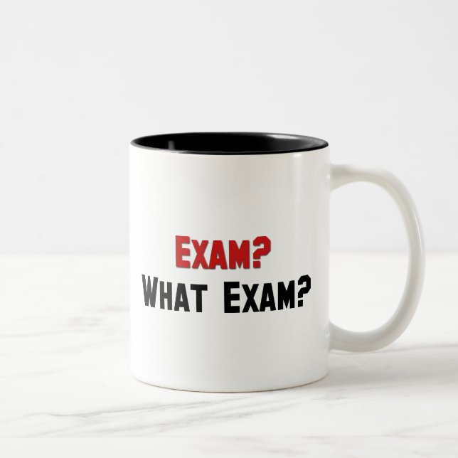 Caneca De Café Em Dois Tons Exame? Que exame? (Direita)