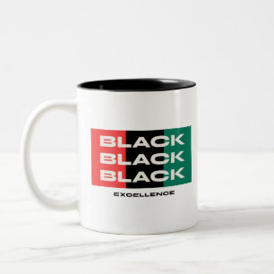 Caneca De Café Em Dois Tons Excelência Negra