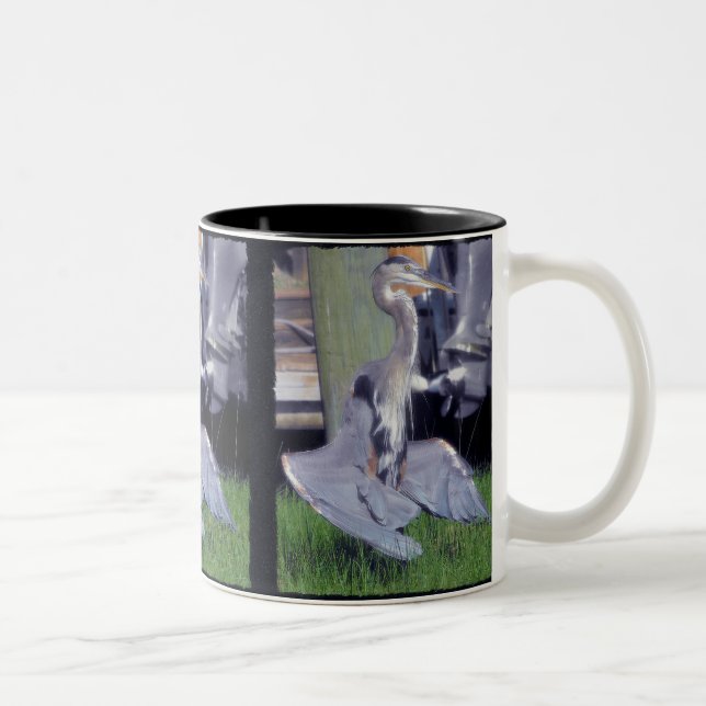 Caneca De Café Em Dois Tons Excelente Azul Herão (Direita)