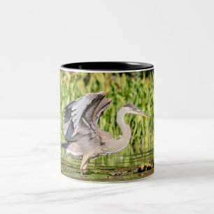 Caneca De Café Em Dois Tons Excelente Azul Heron