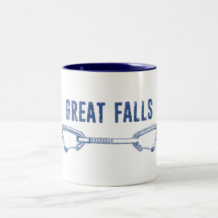 Caneca De Café Em Dois Tons Excelente Falls Virginia Rock Escalando rapidament