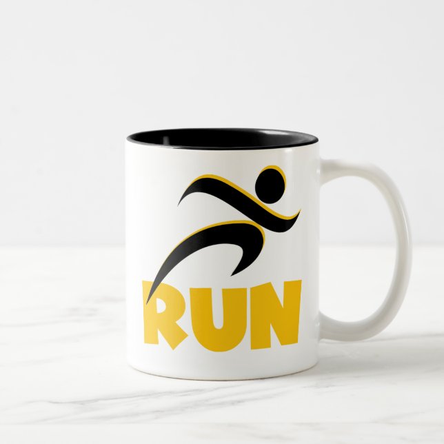 Caneca De Café Em Dois Tons Executar Amarelo (Direita)
