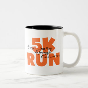 Caneca De Café Em Dois Tons Executar Laranja de 5K