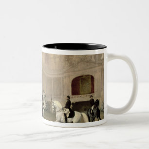 Caneca De Café Em Dois Tons Exercício da manhã no Hofreitschule