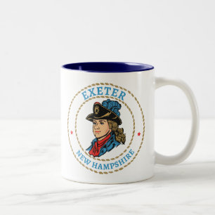Caneca De Café Em Dois Tons Exeter New Hampshire Colonial