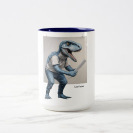 Caneca De Café Em Dois Tons Exhibitasaur Dinossaur