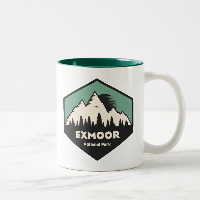 Caneca De Café Em Dois Tons Exmoor National Park (Direita)