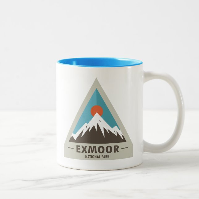 Caneca De Café Em Dois Tons Exmoor National Park (Direita)