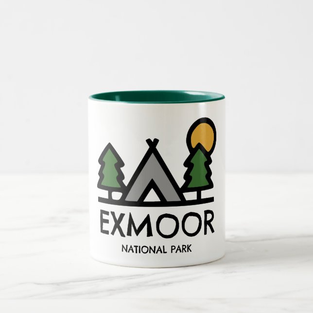 Caneca De Café Em Dois Tons Exmoor National Park (Centro)