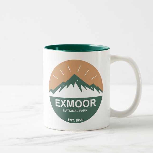Caneca De Café Em Dois Tons Exmoor National Park (Direita)