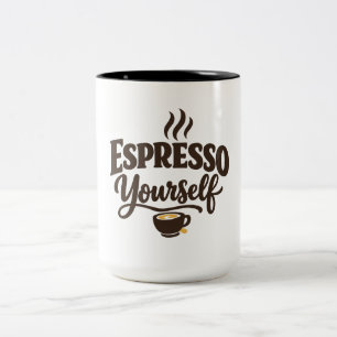 Caneca De Café Em Dois Tons Expresse-se