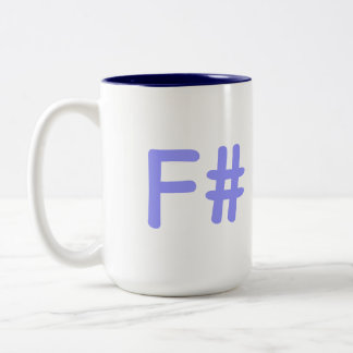 Caneca De Café Em Dois Tons F#-caneca