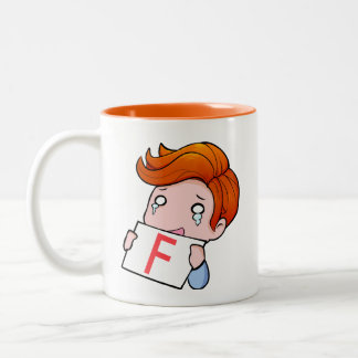 Caneca De Café Em Dois Tons F No Chat